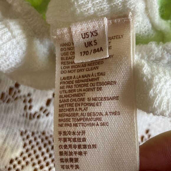 Free People No More Tiers Embroidered Beaded Boho Tube Top Sz XS New With Tags - Picture 12 of 13